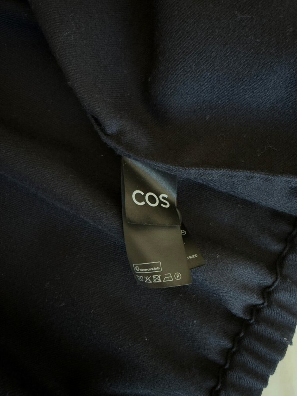 COS Navy Button-Front Wool Jacket - Picture 5 of 7